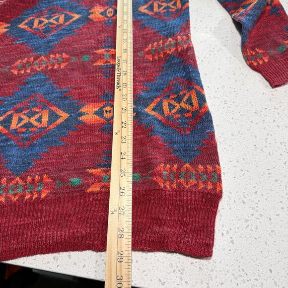 Denim & Supply Ralph Lauren Womens Medium Aztec Lightweight Sweater Southwestern - Picture 5 of 5